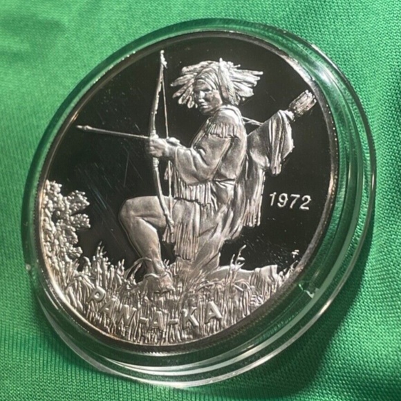 1972  Nation of the Paiute Tribe Silver Proof Medallion Coin Cased#205052129068 - Picture 3 of 6